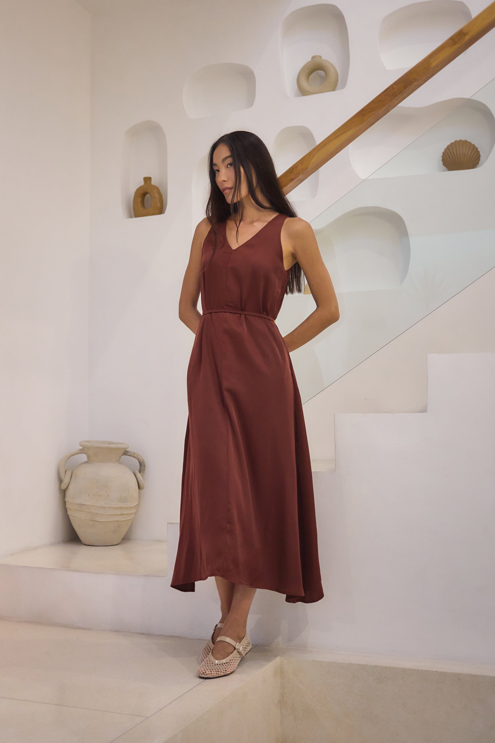 MESH MARYJANES in beige – Paradigm Shift Label